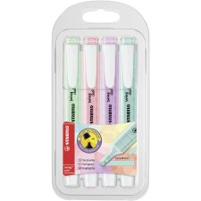 STABILO Textmarker swing cool Pastel Edition 4er PET-Etui