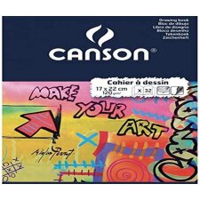 CANSON Zeichenblock blanko 120 g/qm 170 x 220 mm 32 Blatt