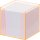 folia Zettelbox "Luxbox" mit Leuchtkanten orange bestückt  800 Blatt