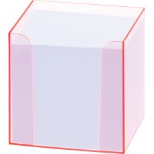folia Zettelbox "Luxbox" mit Leuchtkanten pink...