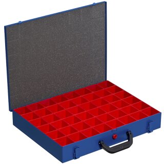 allit Metall-Kleinteilekoffer EuroPlus Pro M 44H-48 blau 48 Einsatzboxen