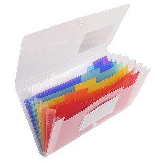 EXACOMPTA Dokumententasche Crystal 7 Fächer transparent 260 x 140 mm