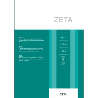 Reflex ZETA Geschäftspapier DIN A4 80 g/qm naturweiß 500 Blatt