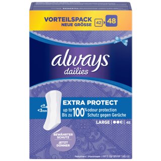always Slipeinlage Extra Protect Large Vorteilspack 48 Stück