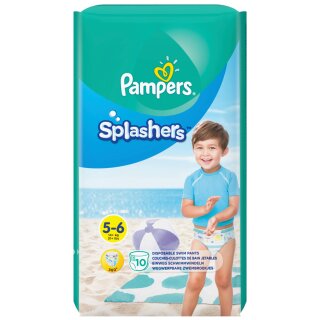 Pampers Schwimmwindeln Splashers Größe 5 - 6 Tragepack 10 Stück