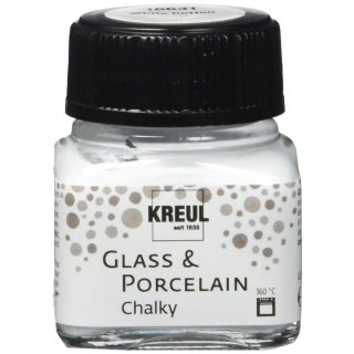 KREUL Glas- und Porzellanfarbe Chalky Cotton White 20 ml im Glas