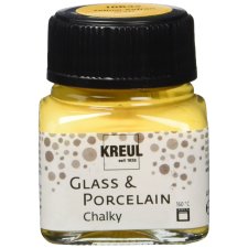 KREUL Glas- und Porzellanfarbe Chalky Yellow Safran 20 ml...