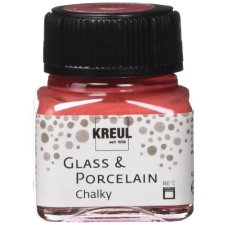 KREUL Glas- und Porzellanfarbe Chalky Cozy Red 20 ml im Glas
