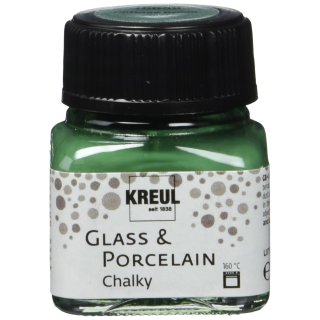 KREUL Glas- und Porzellanfarbe Chalky Cottage Green 20 ml im Glas