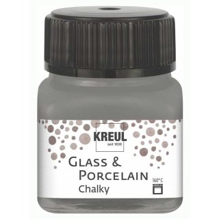 KREUL Glas- und Porzellanfarbe Chalky Smoky Stone 20 ml im Glas