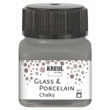 KREUL Glas- und Porzellanfarbe Chalky Smoky Stone 20 ml...