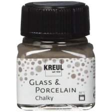 KREUL Glas- und Porzellanfarbe Chalky Volcanic Gray 20 ml...