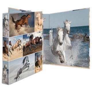 HERMA Ringbuch "Animals" Pferde DIN A4 2-Ring Mechanik
