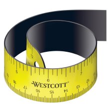 WESTCOTT Flachlineal Länge: 300 mm flexibel magnetisch