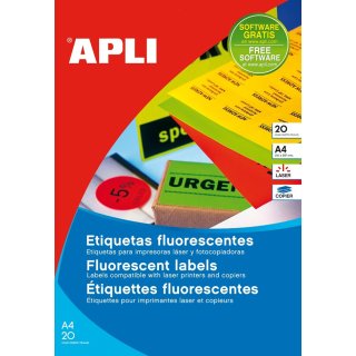 agipa Adress-Etiketten 99,1 x 67,7 mm neongelb