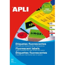 agipa Adress-Etiketten 64 x 33,9 mm neongelb