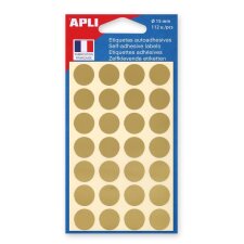 APLI Markierungspunkte rund selbstklebend gold 112...