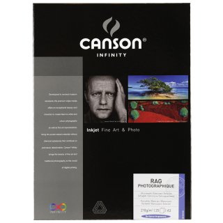 CANSON INFINITY Fotopapier Rag Photographique 210 g/qm A3