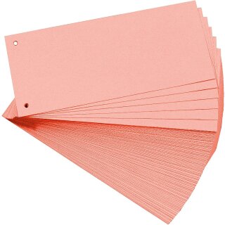 EXACOMPTA Trennstreifen Premium 105 x 240 mm rosa 100 Stück