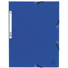 EXACOMPTA Eckspannermappe DIN A4 aus Karton blau