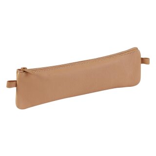 Clairefontaine Schlamper-Etui flach Naturleder