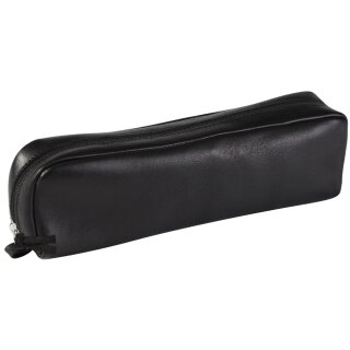 Clairefontaine Schlamper-Etui rechteckig Leder schwarz