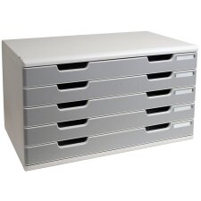 EXACOMPTA Schubladenbox MODULO A3 5 Schübe steingrau