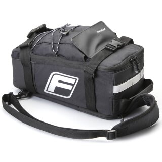 FISCHER Fahrrad-Gepäckträgertasche 2in1 schwarz