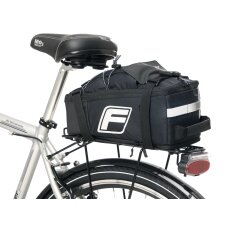 FISCHER Fahrrad-Gepäckträgertasche 2in1 schwarz
