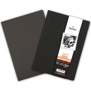 CANSON Skizzenheft Art Book Inspiration A4 schwarz / grau 2 Stück