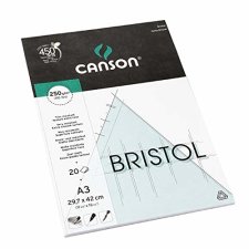 CANSON Zeichenkartonblock Bristol DIN A3 250 g/qm...
