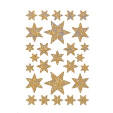 HERMA Weihnachts-Sticker DECOR "Sterne" gold...