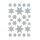 HERMA Weihnachts-Sticker DECOR "Sterne" silber Holographie 1 Blatt à 27 Etikettten