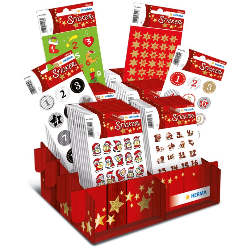 HERMA Weihnachts-Sticker DECOR Lebkuchenzahlen
