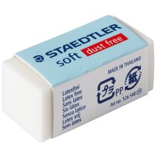 STAEDTLER Kunststoff-Radierer soft S20 weiß