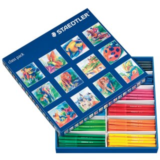 STAEDTLER Fasermaler Noris Club 144er Schulbox