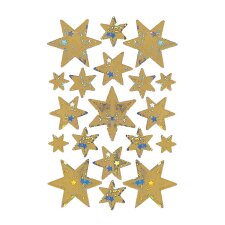 HERMA Weihnachts-Sticker DECOR "Sterne" gold...