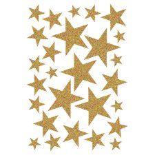 HERMA Weihnachts-Sticker MAGIC "Sterne gold"...