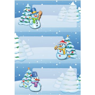 HERMA Weihnachts-Sticker DECOR "Winterlandschaft" 2 Blatt à 3 Sticker