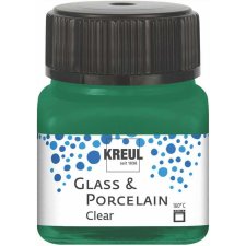 KREUL Glas- und Porzellanfarbe Clear dunkelgrün 20 ml