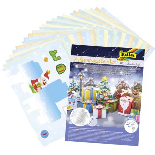folia Adventskalender "Winterlandschaft" 25-teilig
