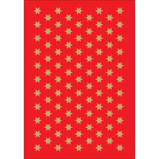 HERMA Weihnachts-Sticker DECOR "Sterne" 6 mm gold 3 Blatt à 105 Sticker