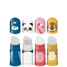 FABER-CASTELL Radierer-Spitzer-Kombi Faces im Display