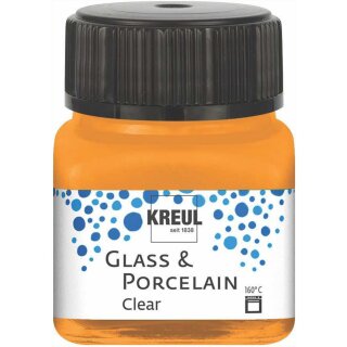 KREUL Glas- und Porzellanfarbe Clear orange 20 ml