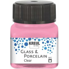 KREUL Glas- und Porzellanfarbe Clear rosa 20 ml