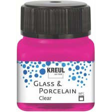 KREUL Glas- und Porzellanfarbe Clear pink 20 ml