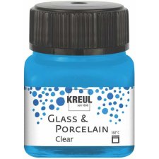 KREUL Glas- und Porzellanfarbe Clear wasserblau 20 ml