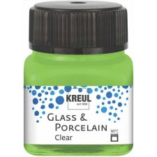KREUL Glas- und Porzellanfarbe Clear apfelgrün 20 ml