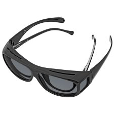 WEDO Überzieh-Sonnenbrille für Autofahrer mit Brille schwarz