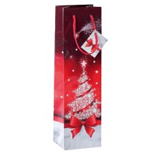 sigel Weihnachts-Geschenktüte "Sparkling Tree" klein